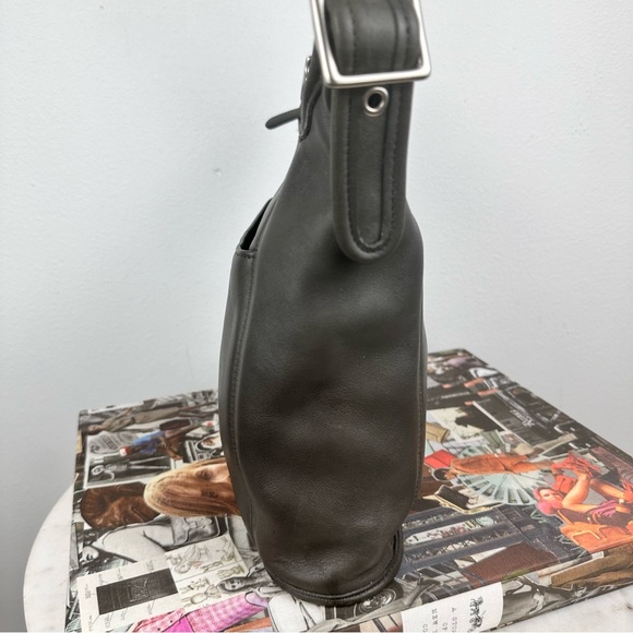 Coach Vintage Slim Medium Duffle Sac Bag Crossbody Gray Nickel - Picture 8 of 13